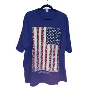 Vintage Disney Originals Adults Disneyland T Shirt Size L XL Mouse Ears US Flag